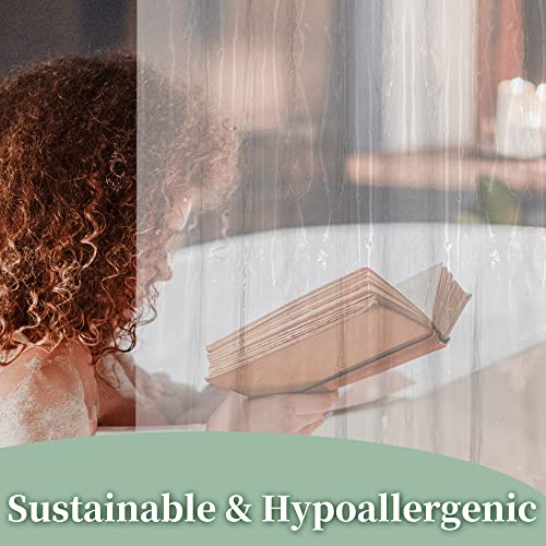 Premium Clear PEVA Shower Curtain Liner with Magnets