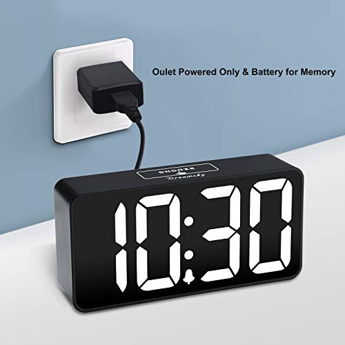 DreamSky Digital Alarm Clock with USB Charging