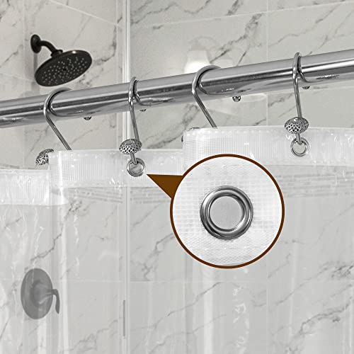 Premium Clear PEVA Shower Curtain Liner with Magnets