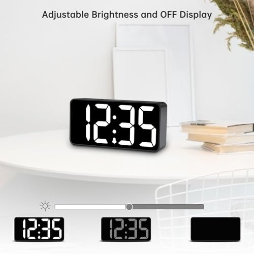 DreamSky Digital Alarm Clock with USB Charging