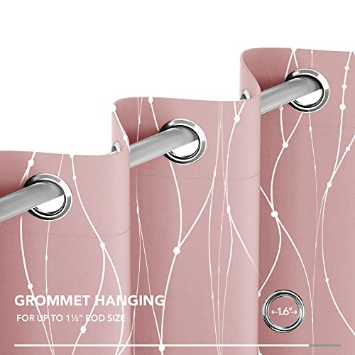 Coral Pink Blackout Curtains for Teen Rooms