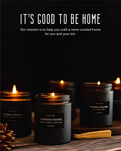Craft & Kin Smoke & Vanilla Scented Candle