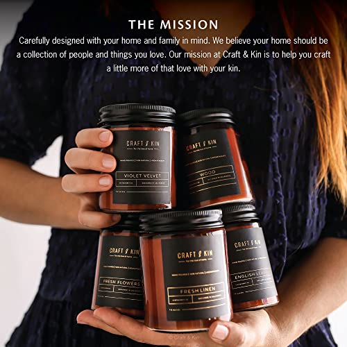 Whiskey Caramel Scented Candle for Rustic Decor