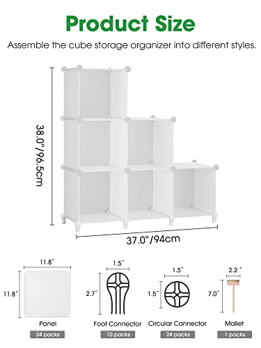 6-Cube Storage Organizer for Bedroom and Home