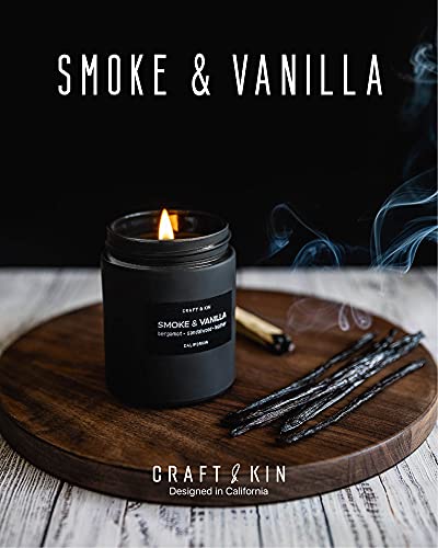 Craft & Kin Smoke & Vanilla Scented Candle