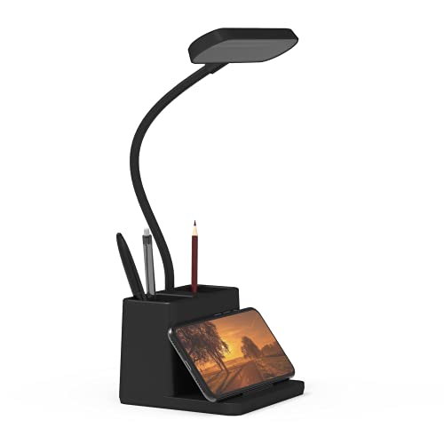 Compact LED Desk Lamp with Flexible Gooseneck