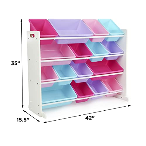 Extra-Large Toy Organizer with Colorful Storage Bins