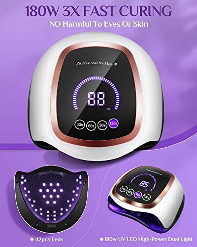 168W UV LED Nail Lamp for Home & Salon