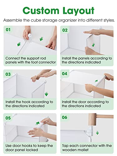 6-Cube Storage Organizer for Bedroom and Home