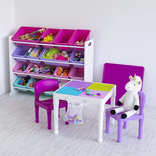 Extra-Large Toy Organizer with Colorful Storage Bins