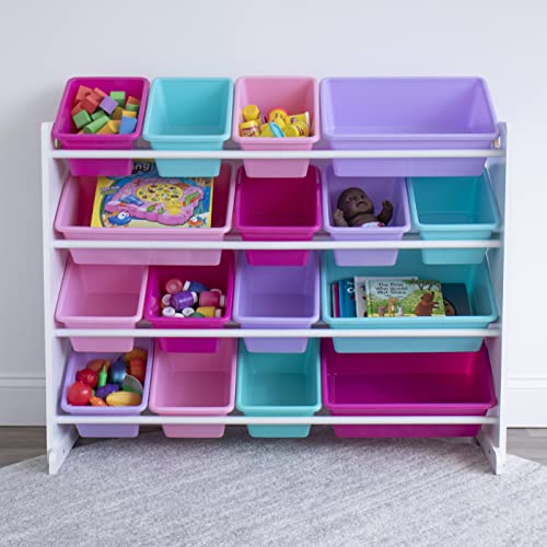 Extra-Large Toy Organizer with Colorful Storage Bins