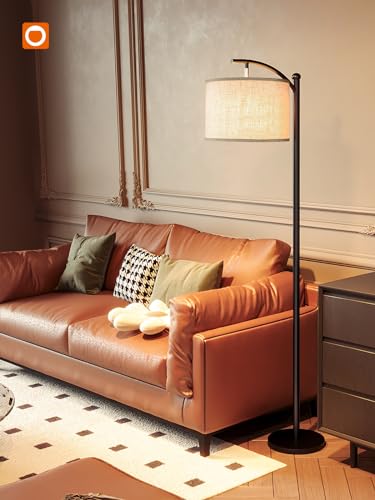 Addlon 3-Color Floor Lamp with Linen Shade