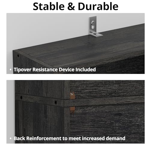 6-Tier Floor Standing Bookcase for Stylish Decor