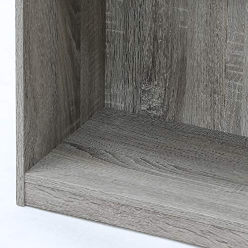 Furinno 3-Tier Bookcase in French Oak Grey