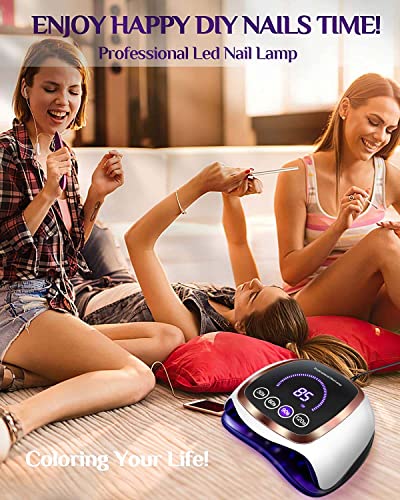 168W UV LED Nail Lamp for Home & Salon