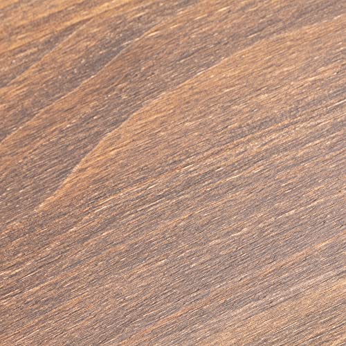 72" Solid Wood Dining Table with Metal Frame