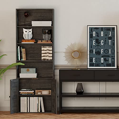 Industrial Floor Standing Bookshelf with Doors