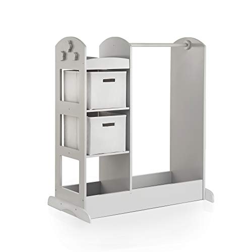Kids Dress-Up Storage Armoire - Gray