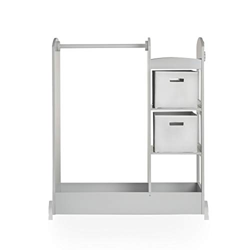 Kids Dress-Up Storage Armoire - Gray
