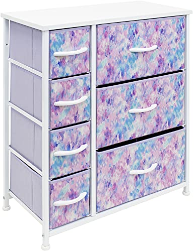 Sorbus Kids 7-Drawer Dresser with Fabric Bins
