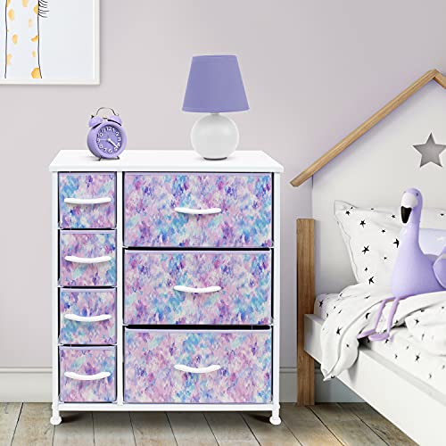 Sorbus Kids 7-Drawer Dresser with Fabric Bins
