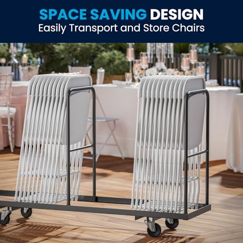 White Folding Chairs - 10 Pack, 650LB Capacity