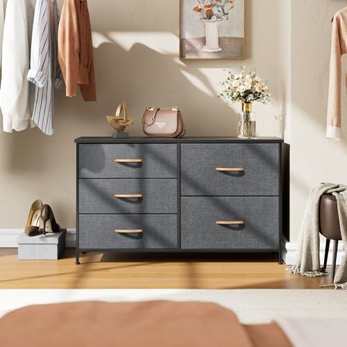 5-Drawer Bedroom Dresser with Stylish Storage