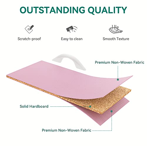 Pink Fabric Storage Drawer Set with 4 Bins