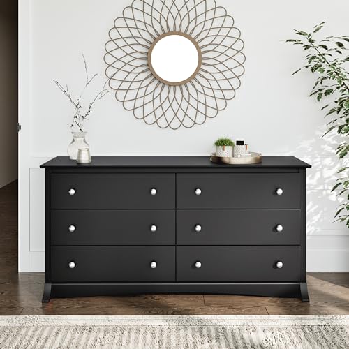 Black Sonoma Double Dresser with 6 Drawers