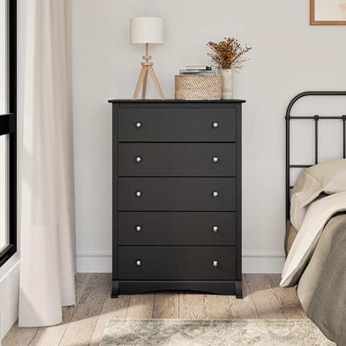 Sonoma 5-Drawer Chest in Black Finish