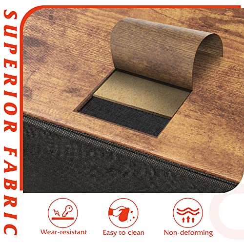 Rustic Brown Tall Dresser with 10 Drawers