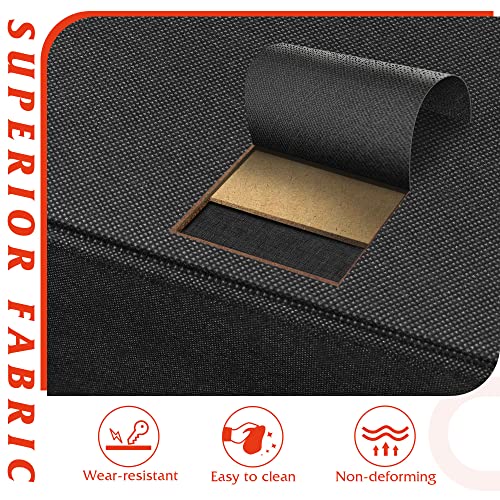 Charcoal Black 4-Drawer Fabric Storage Dresser