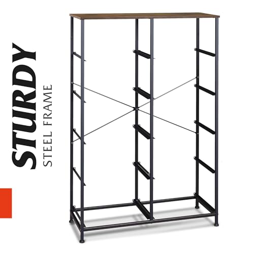 Rustic Brown Tall Dresser with 10 Drawers