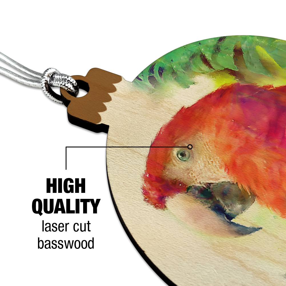 Tropical Macaw Parrot Christmas Tree Ornament