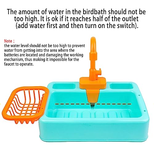 kathson Bird Bathtub Parrot Shower Box Bathing Tub Container Cage Accessory for Small Medium Parakeet Cleaning Supplies