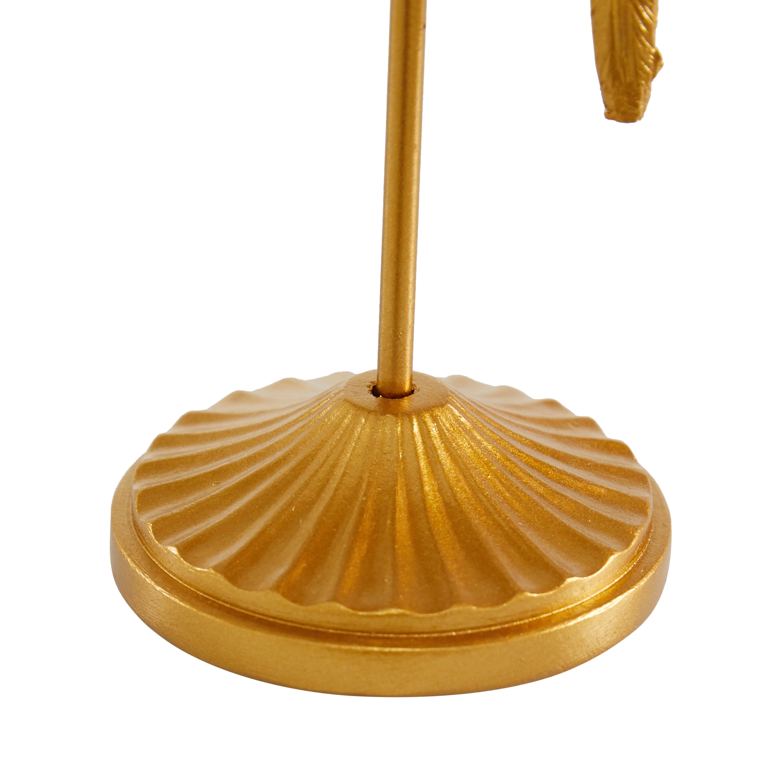 3" x 9" Gold Polystone Parrot Sculpture, by DecMode