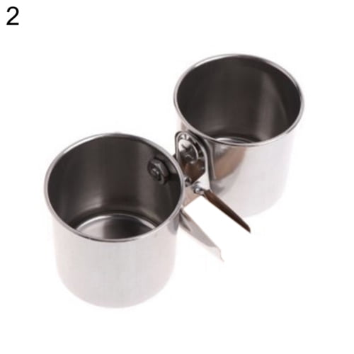 Besufy Metal Bird Parrot Feeder Food Water Feeding Bowl Pet Cage Clip Cup Dispenser,Bird Feeder