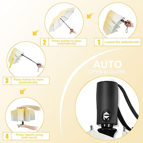 Compact UV Umbrella for Stylish Women Travelers