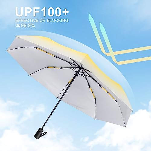 Compact UV Umbrella for Stylish Women Travelers