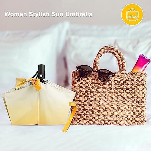 Compact UV Umbrella for Stylish Women Travelers