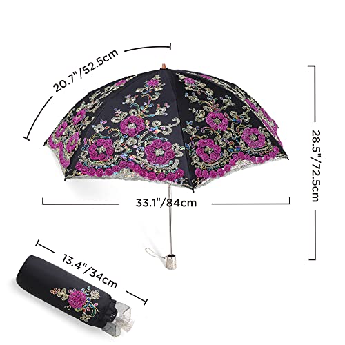 Vintage Lace UV Umbrella for Weddings & Events