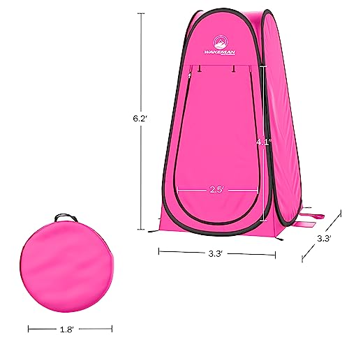 Portable Privacy Shower Tent for Women (Pink)