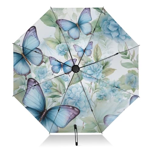 Women's Windproof Folding Umbrella - Sun & Rain