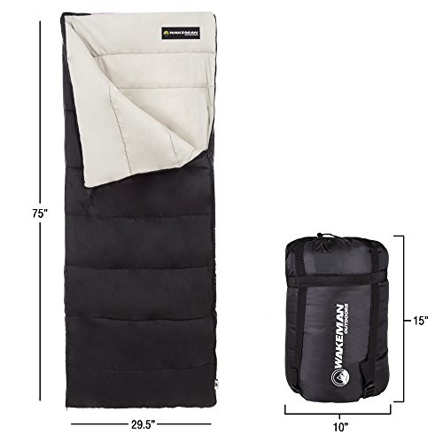 Pink 3-Season Lightweight Sleeping Bag for Women