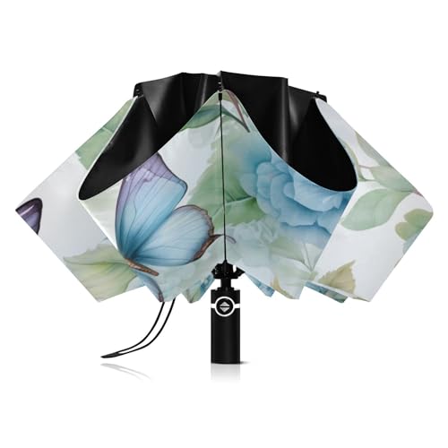 Women's Windproof Folding Umbrella - Sun & Rain