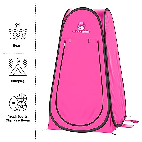 Portable Privacy Shower Tent for Women (Pink)