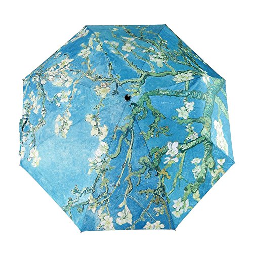 Artistic Folding Umbrella for Women's Sun Protection
