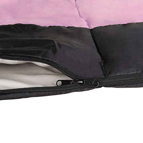 Pink 3-Season Lightweight Sleeping Bag for Women