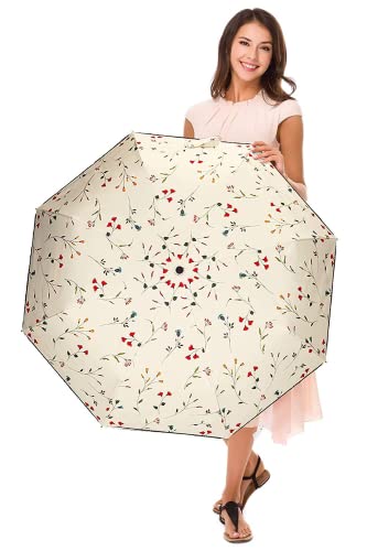 Compact UV Protection Travel Umbrella for Women