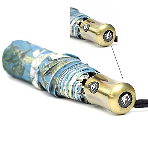 Artistic Folding Umbrella for Women's Sun Protection